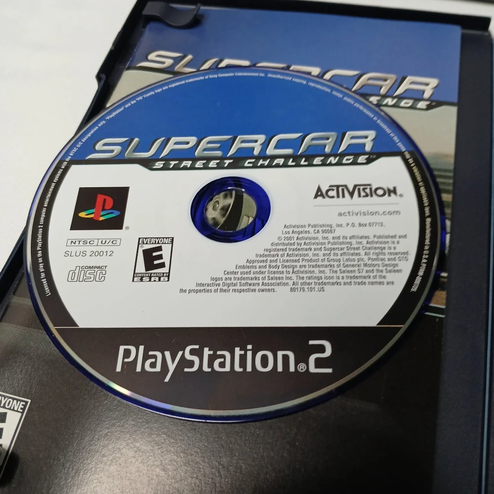 SONY PS2 Racing Video Game Lot Of 2 Grand Turismo 3 & Super Car Street Challenge
